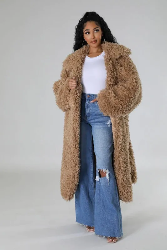 Gorgeous Fuzzy Maxi Coat