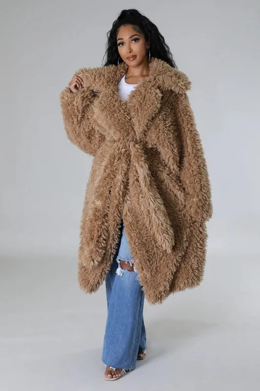 Gorgeous Fuzzy Maxi Coat