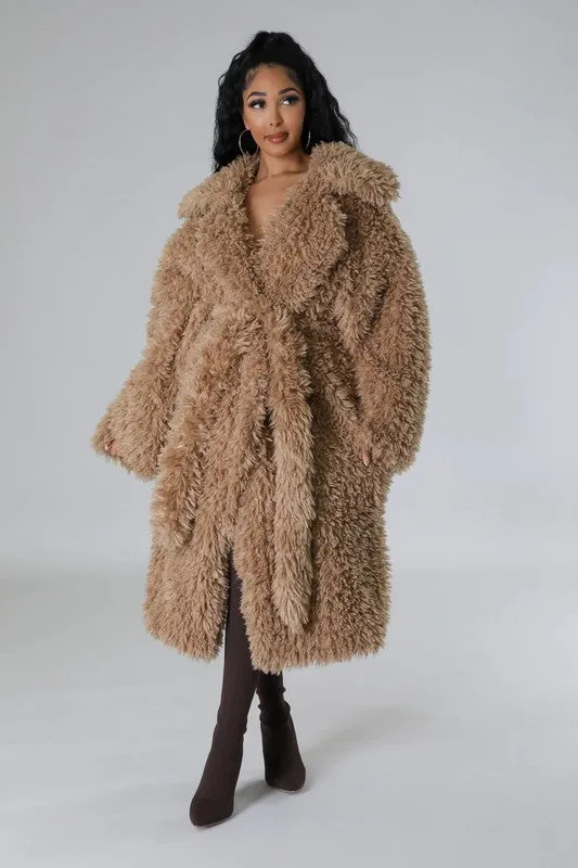 Gorgeous Fuzzy Maxi Coat