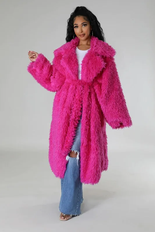 Gorgeous Fuzzy Maxi Coat
