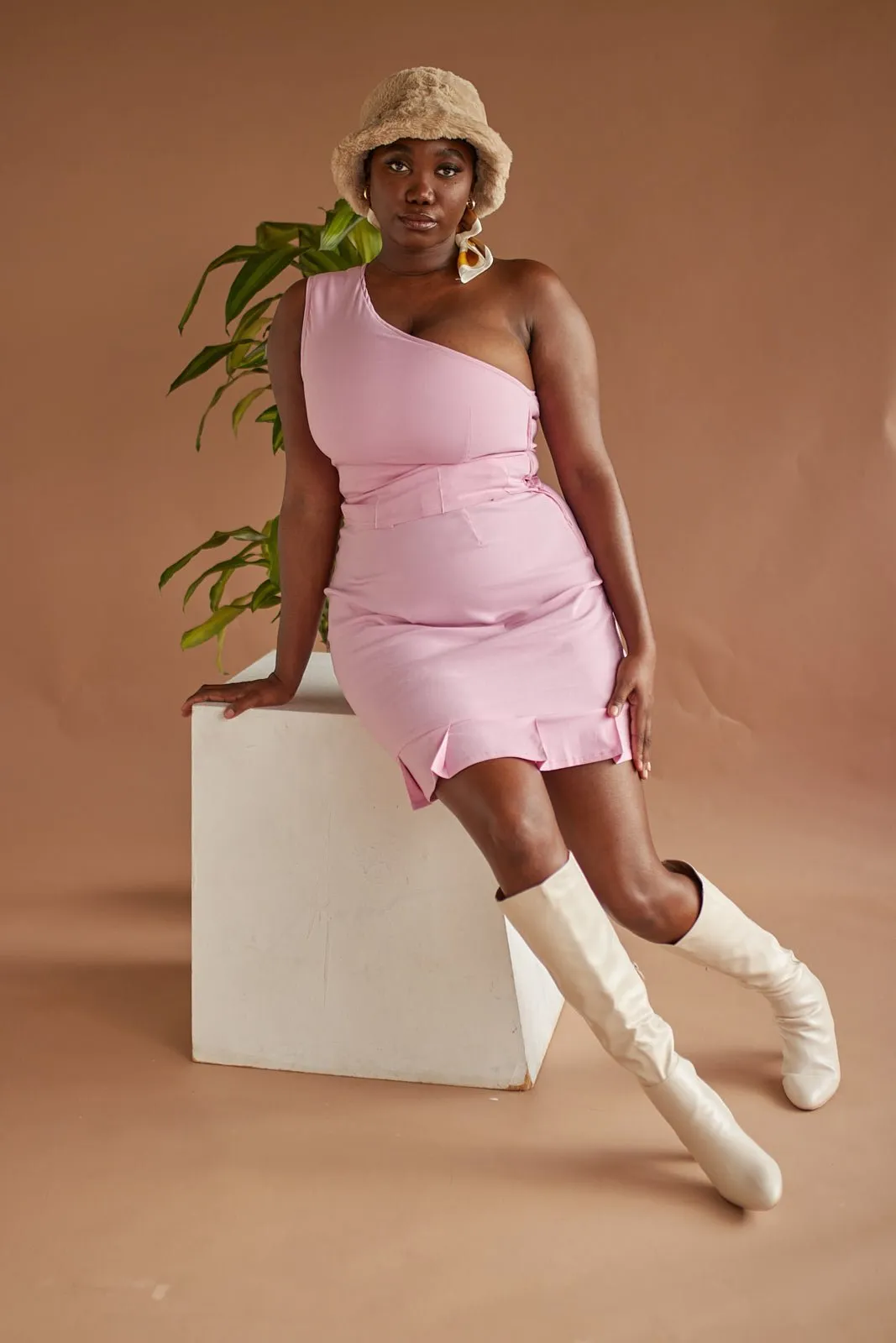 Iyaafin Set - High Waisted Pink Skirt