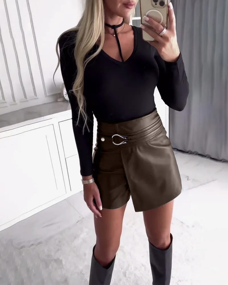 Kaia Effen short met hoge taille