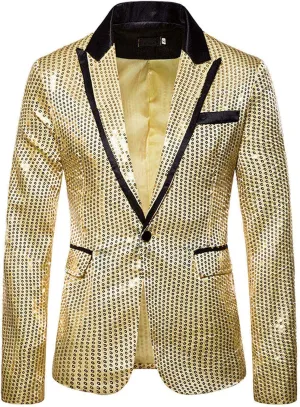 LCMTWX Mens Blazers Men's Fashion Coat Casual Pocket Button Suit Jacket Buckle Loved Printed Single-breasted Casual Suit