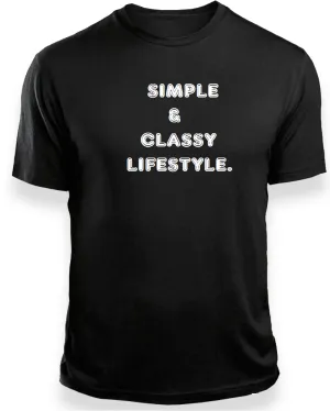 Lere's "Simple Class" Quality Black T-Shirt