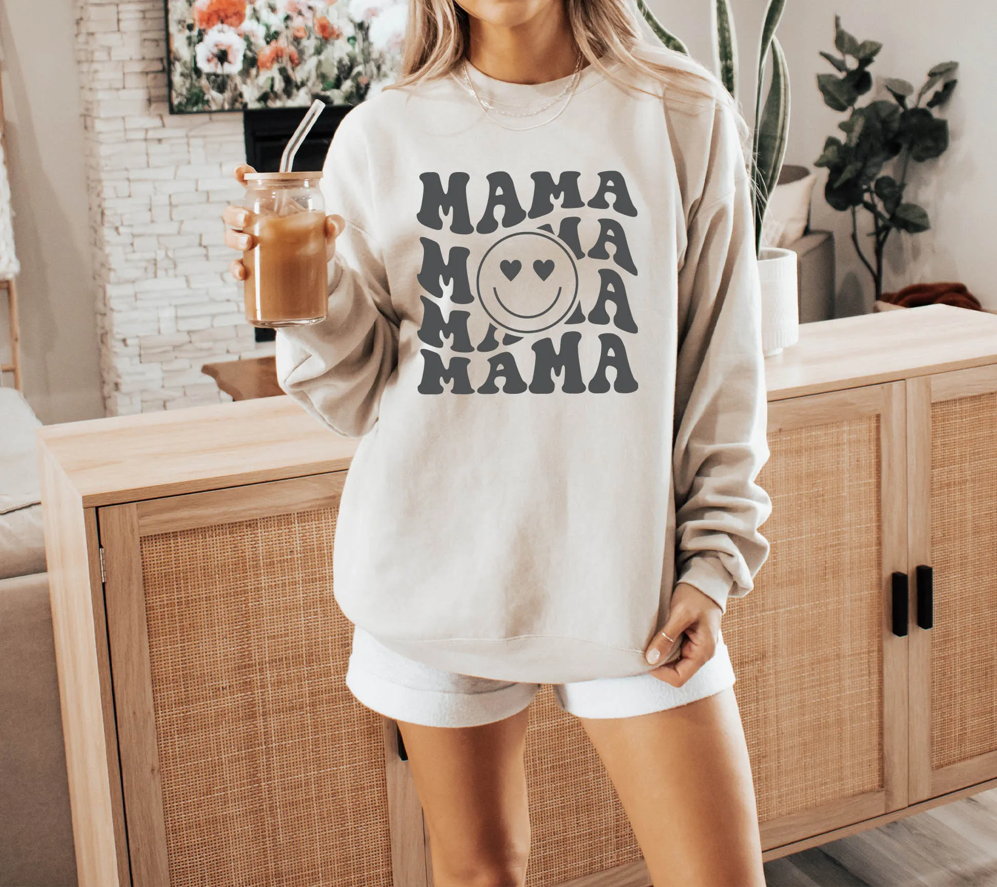 Mama - Smiley Sweatshirt