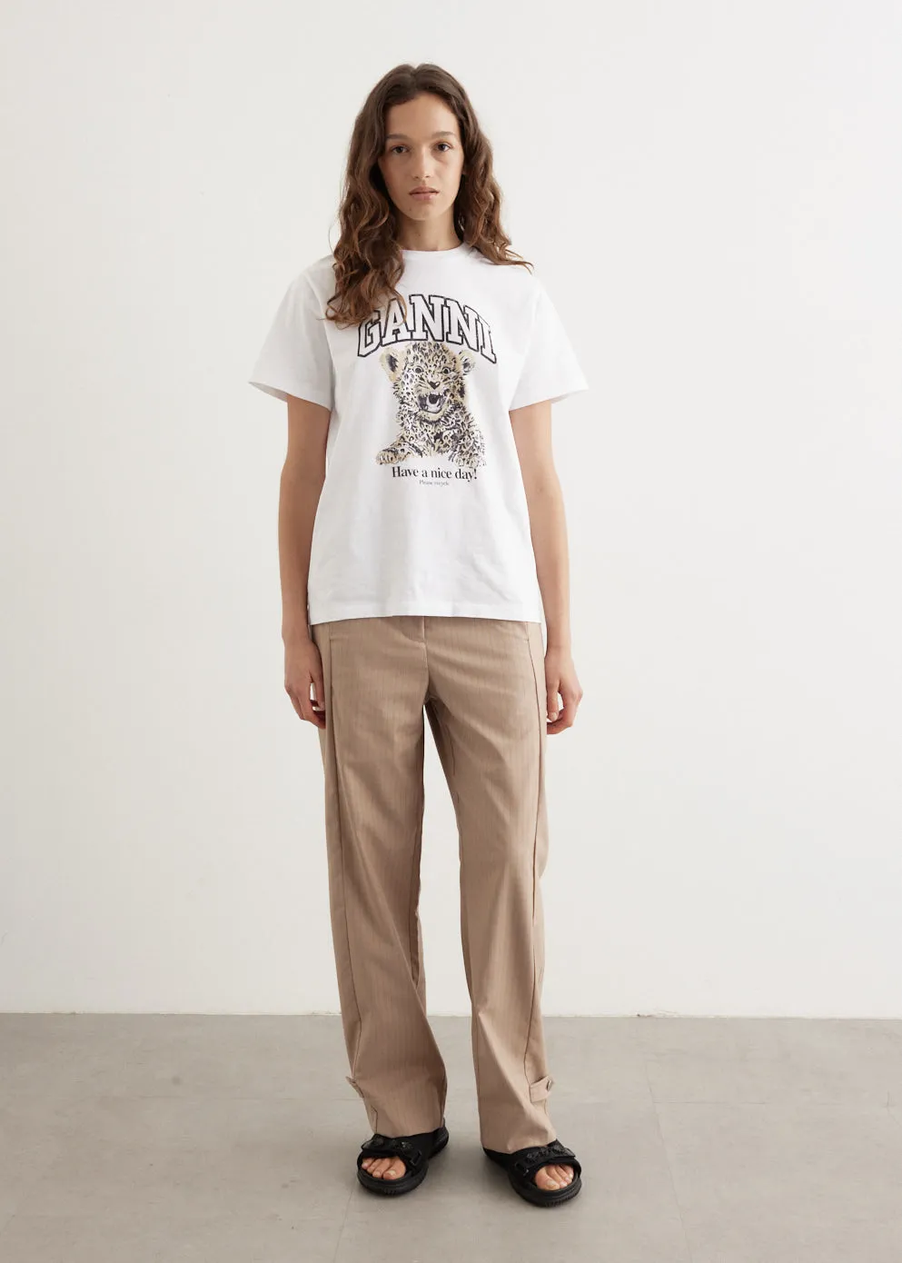 Melange Stripe Suiting Pants