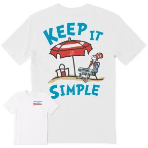 Men's Cat in the Hat Keep it Simple Short Sleeve Crusher-LITE Tee