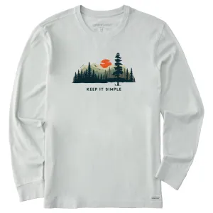 Men's Keep it Simple Evergreen Silo Long Sleeve Tee