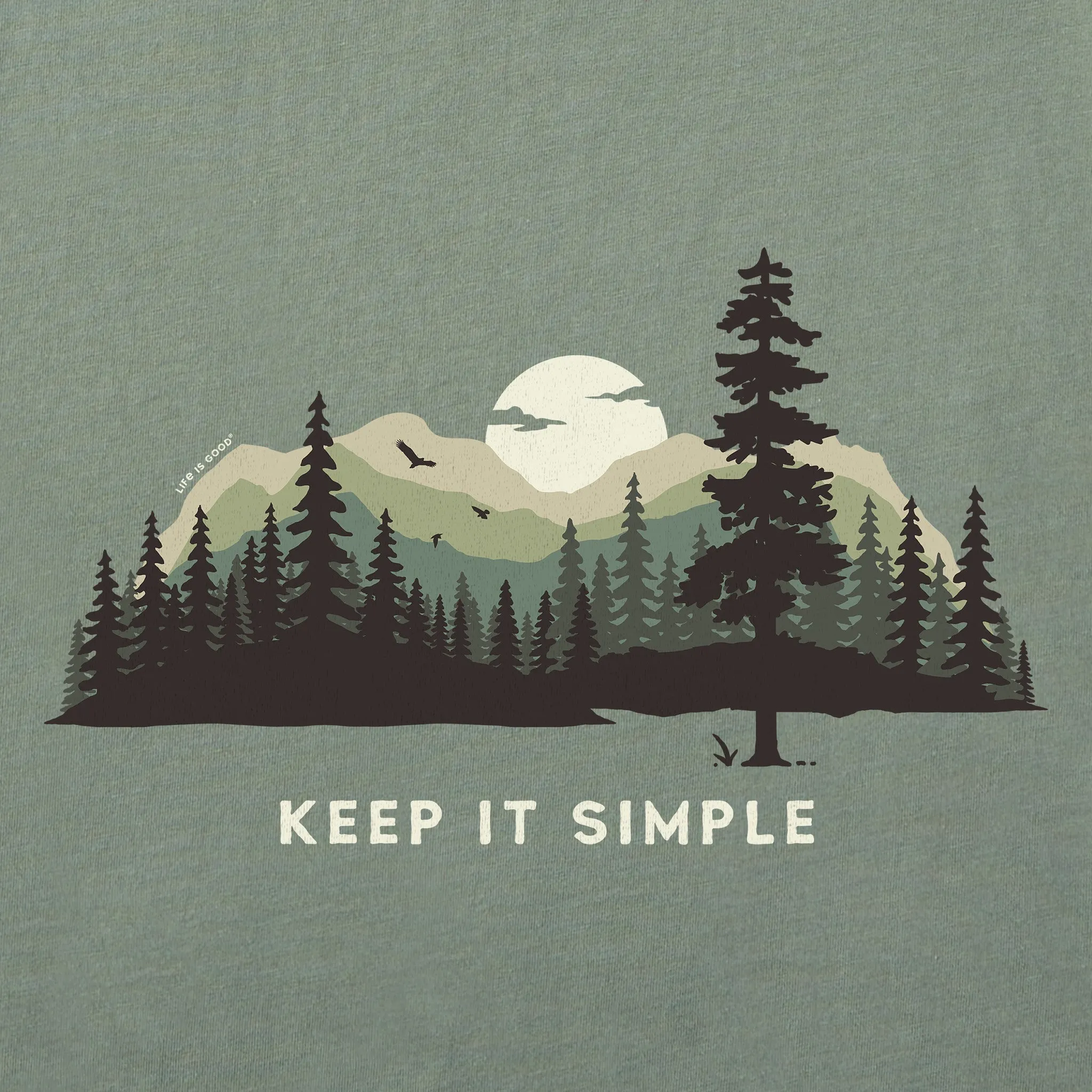 Men's Keep it Simple Evergreen Silo Long Sleeve Tee