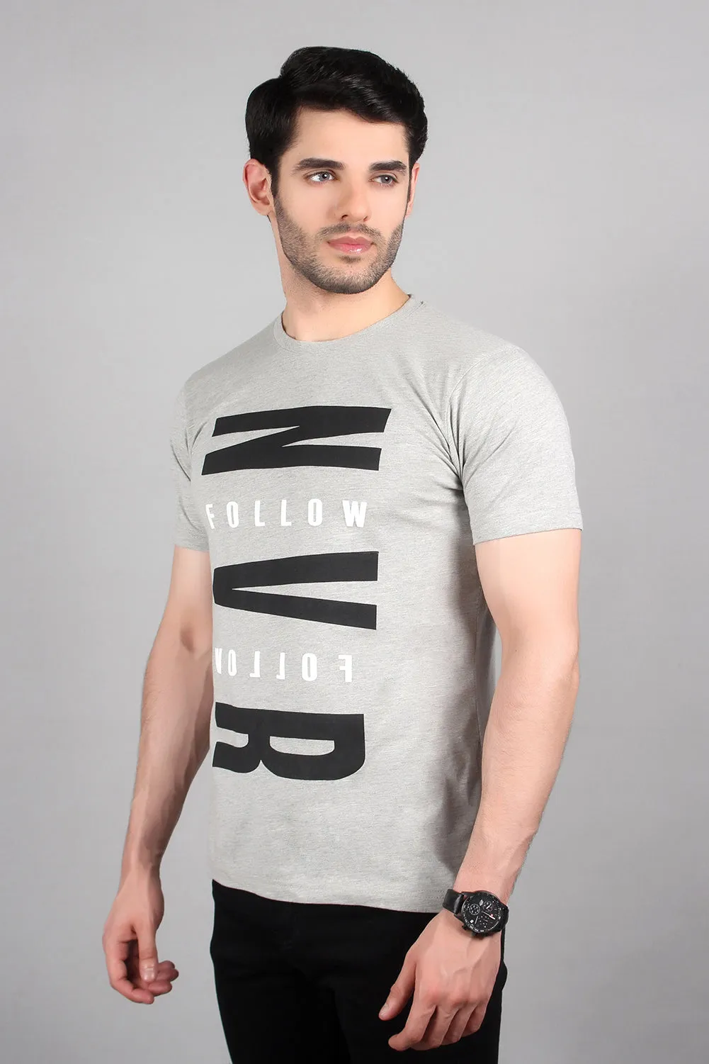 Men's "CRYOD" Casual Graphic Crew Neck Shirt