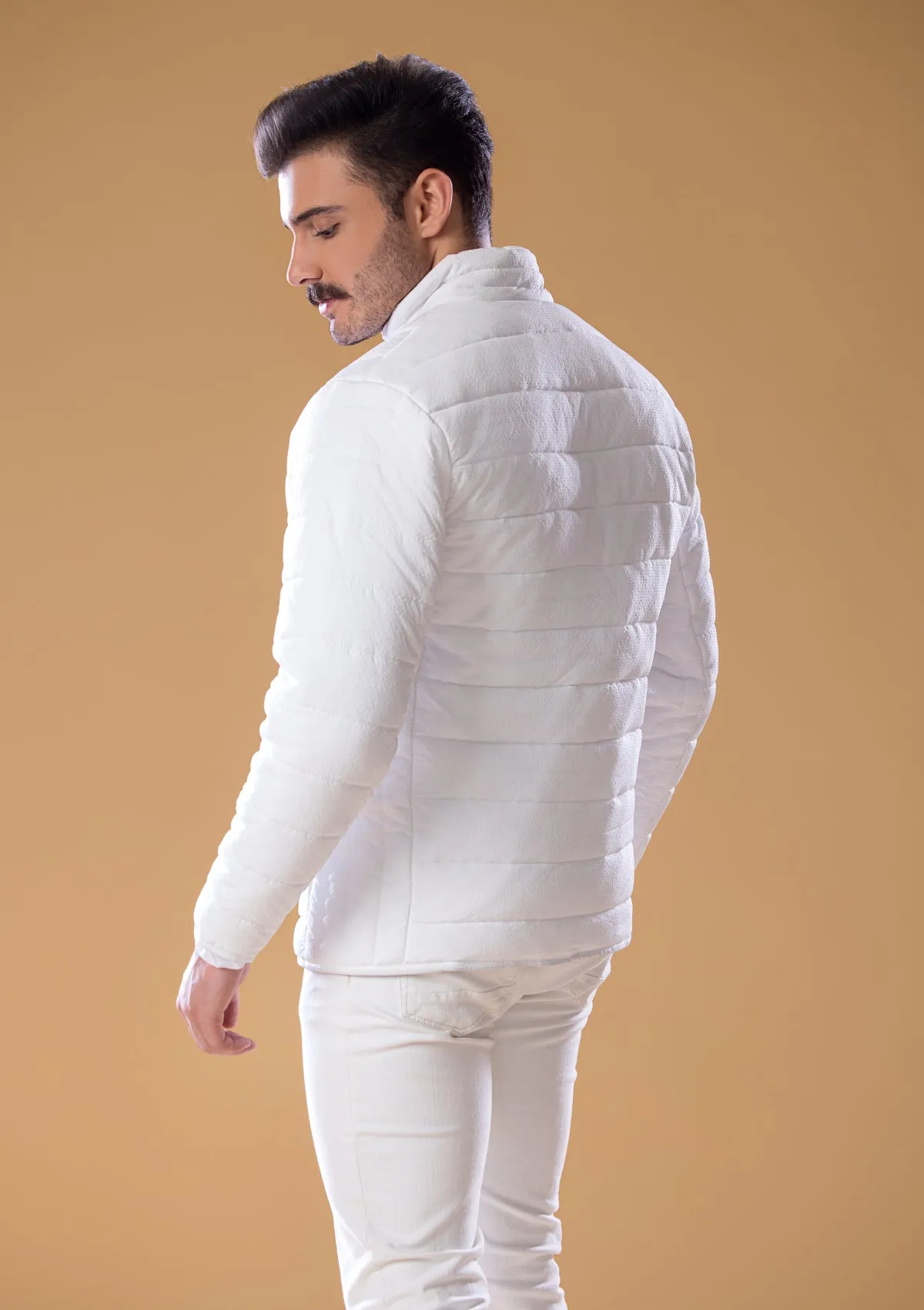Men's Stylish Jacket White (HM-08)