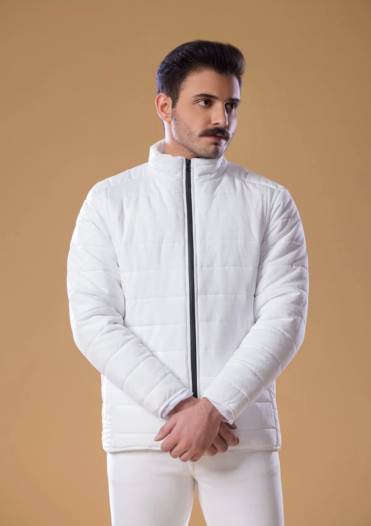 Men's Stylish Jacket White (HM-08)
