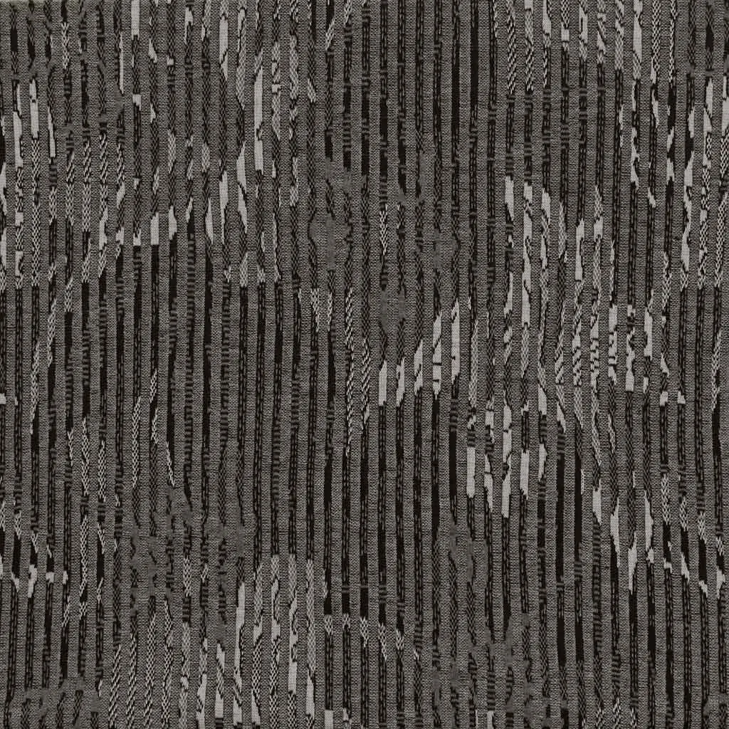 Metro - Greys, Hidden Lilies Rib Fabric - 1.25m Remnant