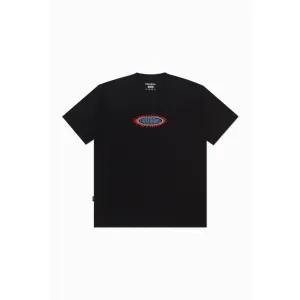 Moskav Fire Badge Black Graphic Tee