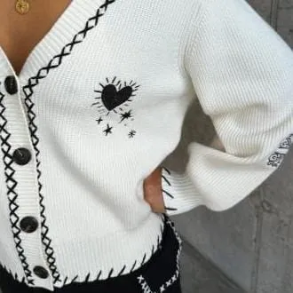 Never Fully Dressed Mystical Cardigan In Cream