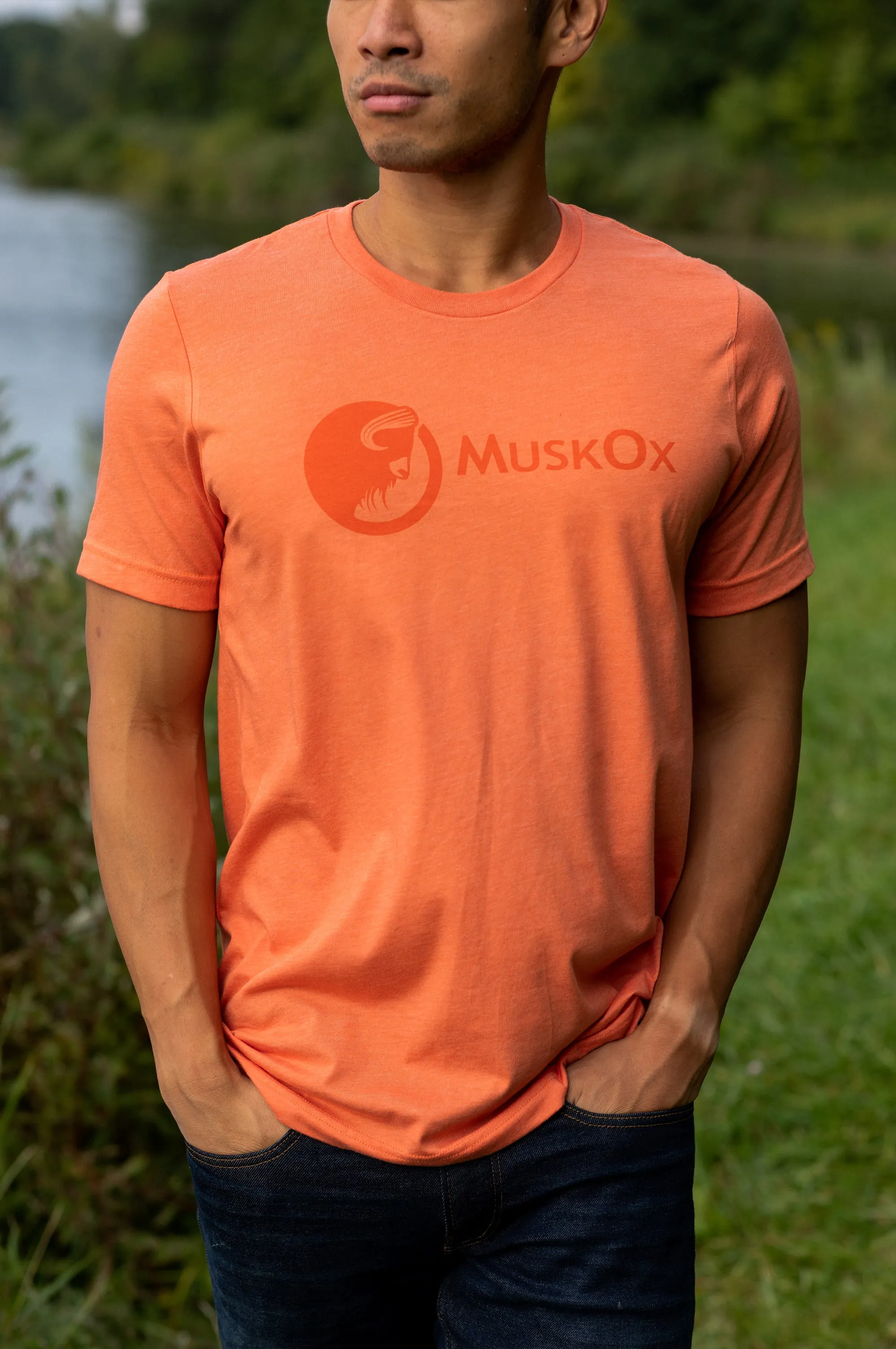 Orange MuskOx Logo Tee