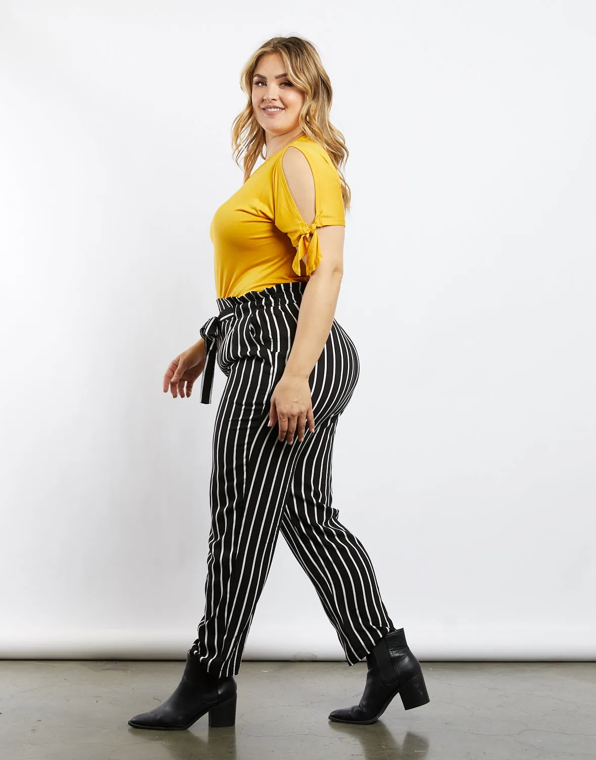 Plus Size Jolie Tie Sleeves Tee