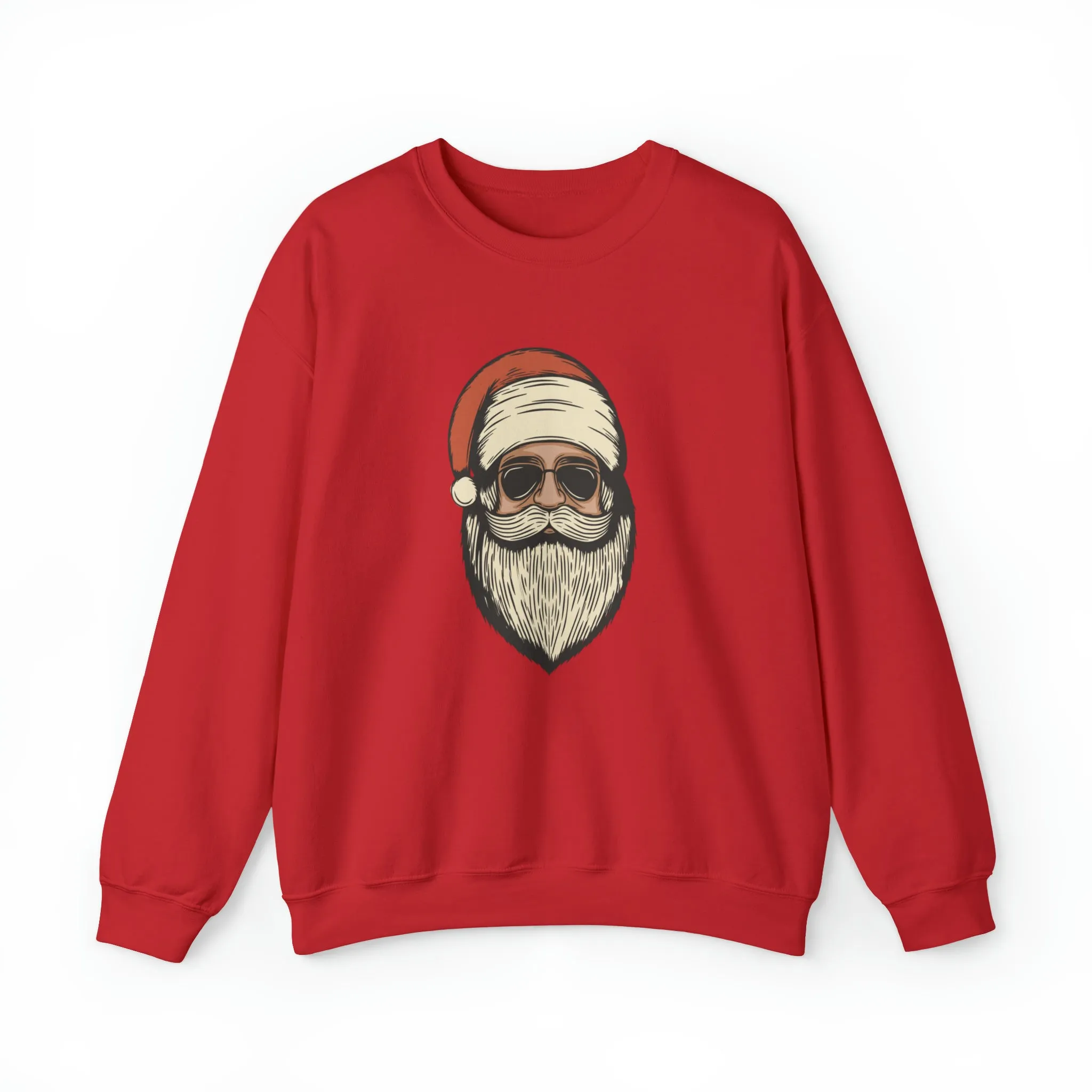 Red Retro Santa Shirt, Christmas Sweatshirt, Women Christmas Santa Shirts, Cute Vintage Santa Shirt, Classic Christmas Shirt, Christmas