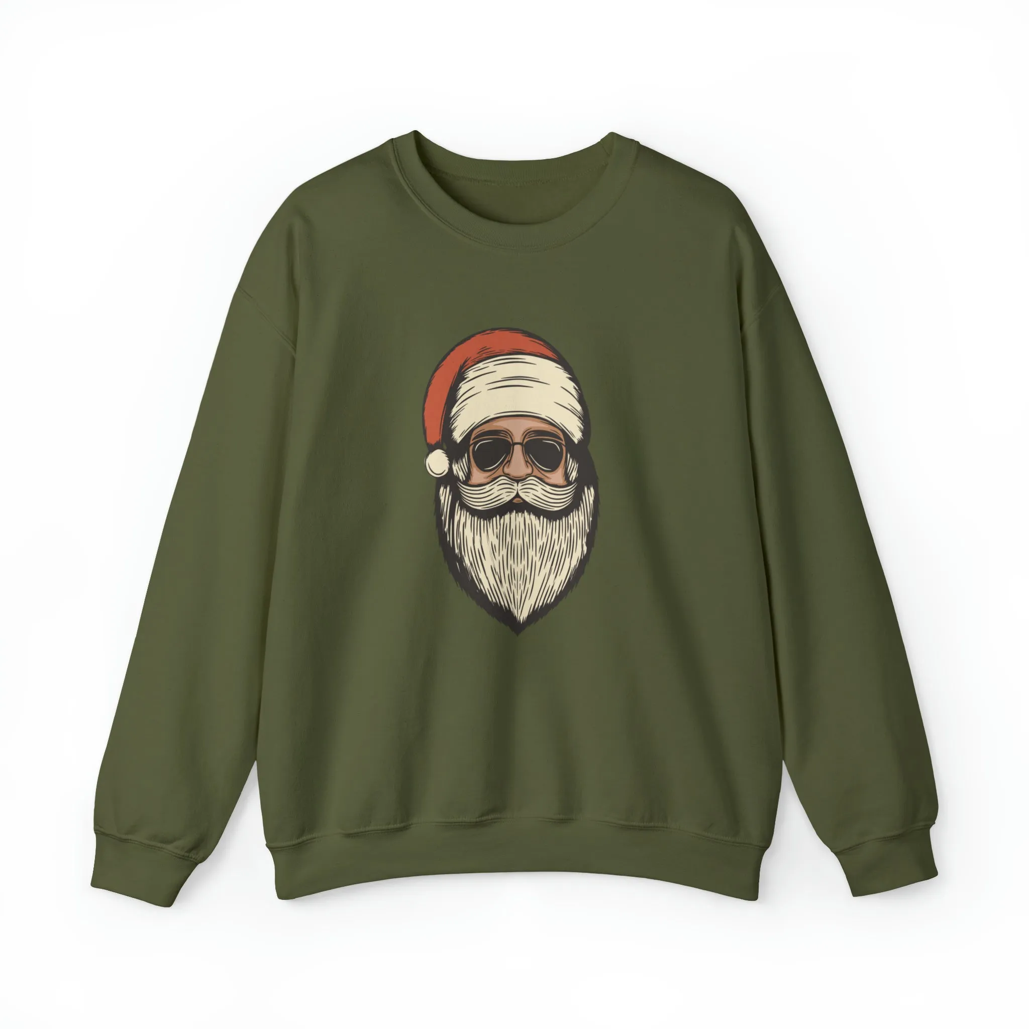 Red Retro Santa Shirt, Christmas Sweatshirt, Women Christmas Santa Shirts, Cute Vintage Santa Shirt, Classic Christmas Shirt, Christmas