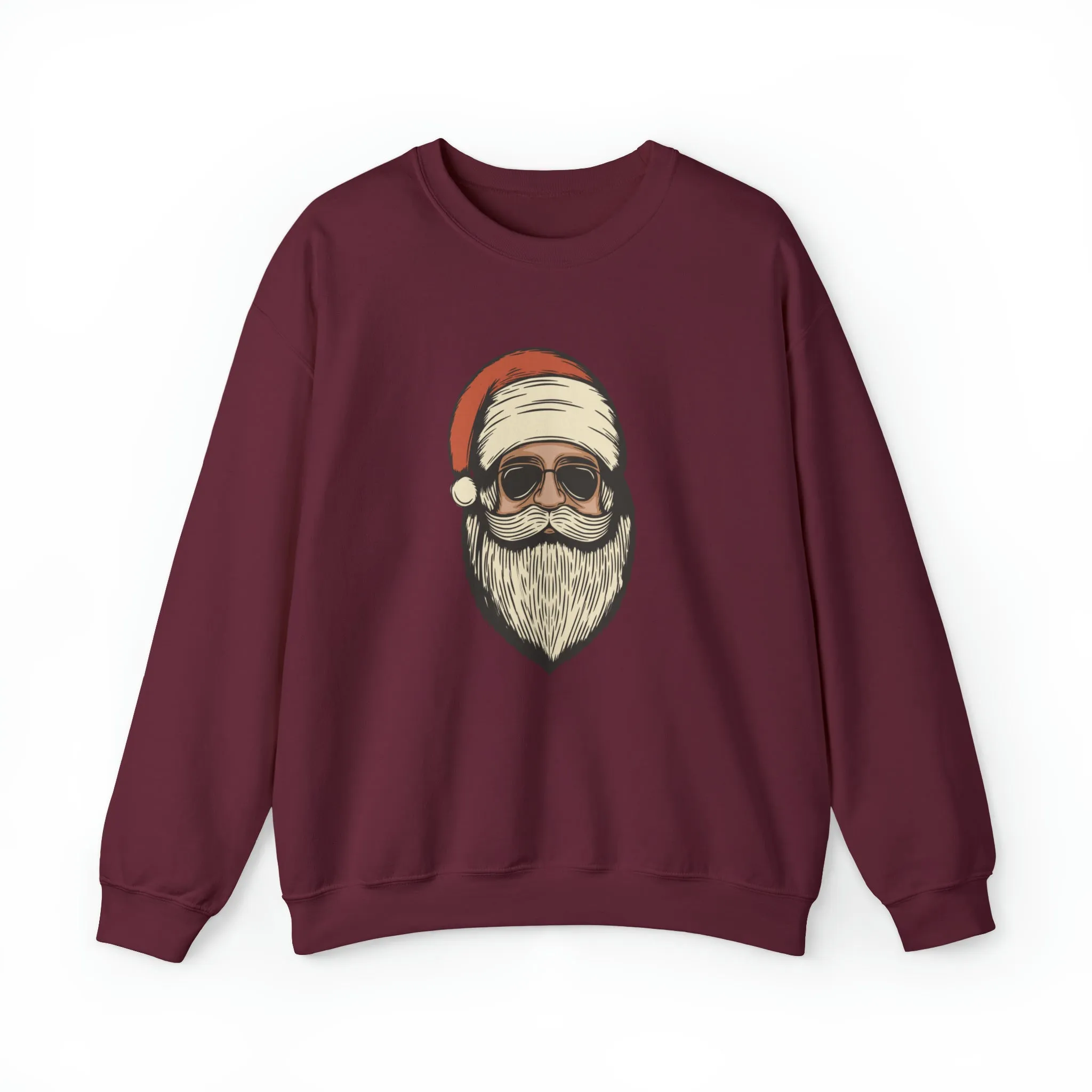 Red Retro Santa Shirt, Christmas Sweatshirt, Women Christmas Santa Shirts, Cute Vintage Santa Shirt, Classic Christmas Shirt, Christmas