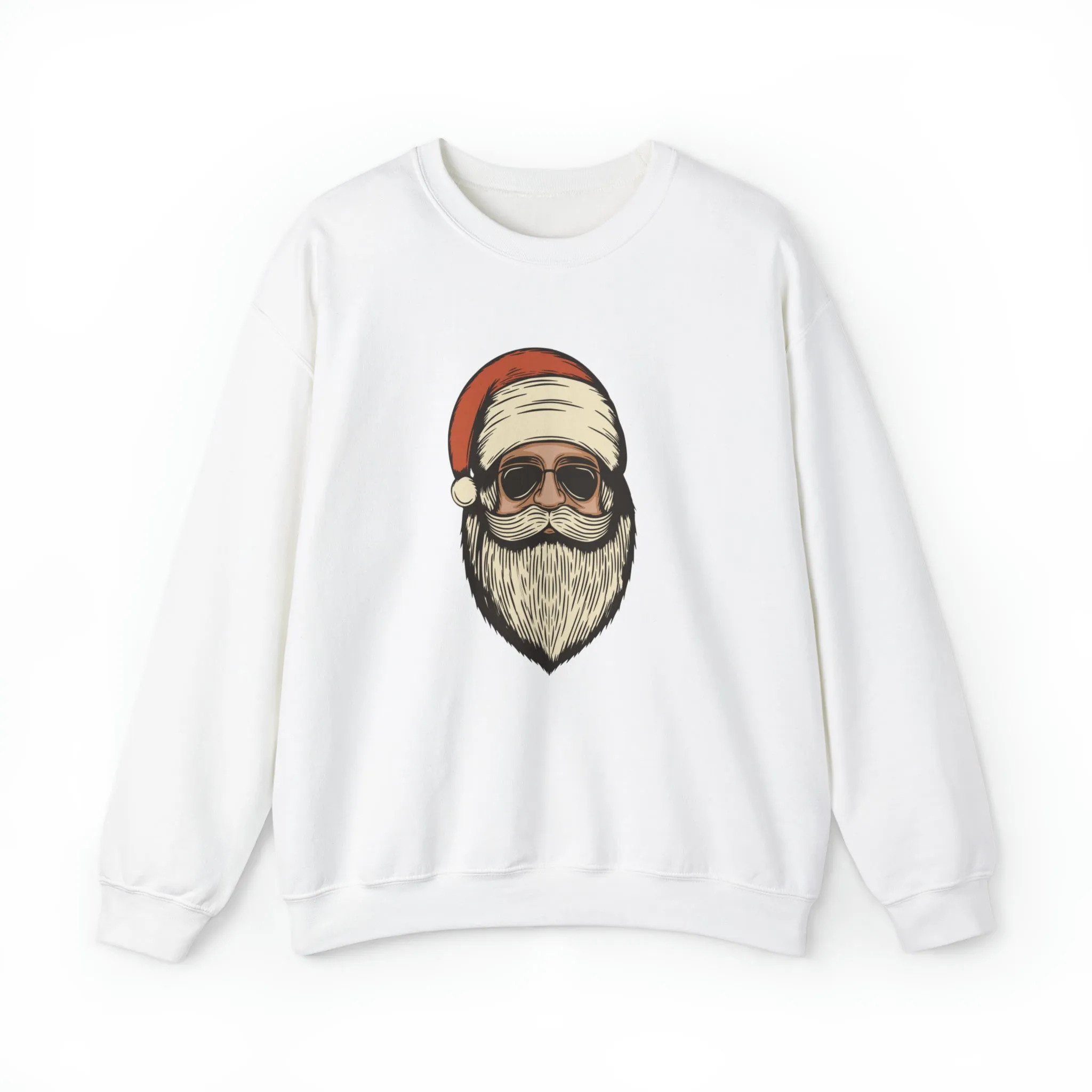 Red Retro Santa Shirt, Christmas Sweatshirt, Women Christmas Santa Shirts, Cute Vintage Santa Shirt, Classic Christmas Shirt, Christmas
