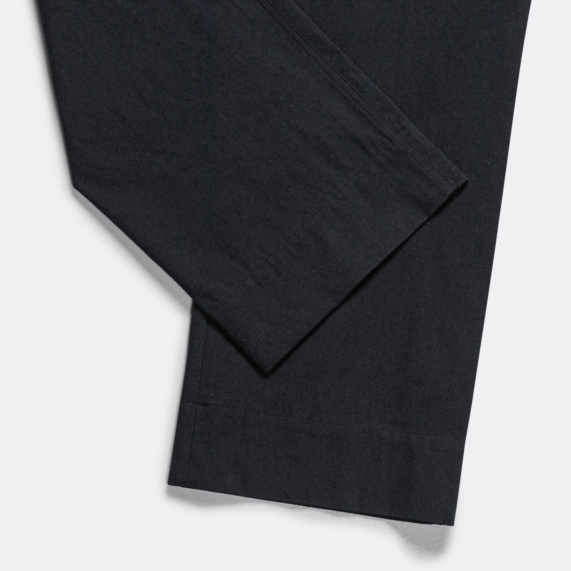 Relaxed Trouser - Cotton Wool Plainweave Black