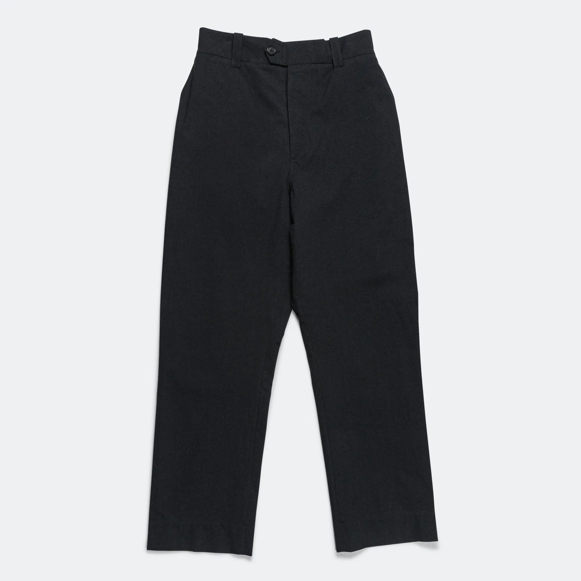 Relaxed Trouser - Cotton Wool Plainweave Black