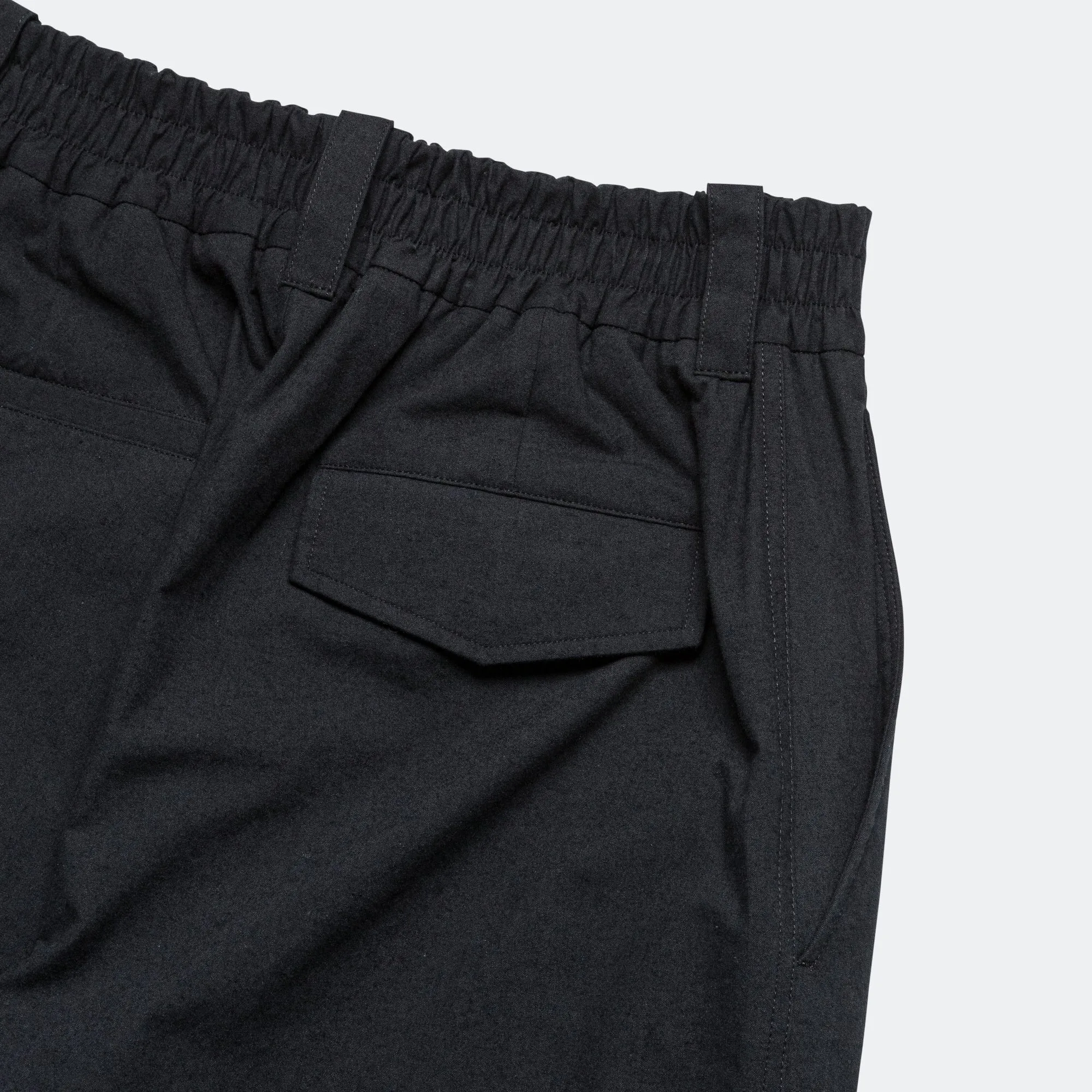 Relaxed Trouser - Cotton Wool Plainweave Black