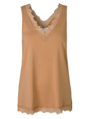 Rosemunde T Silk Lace Top Almond 4220 833