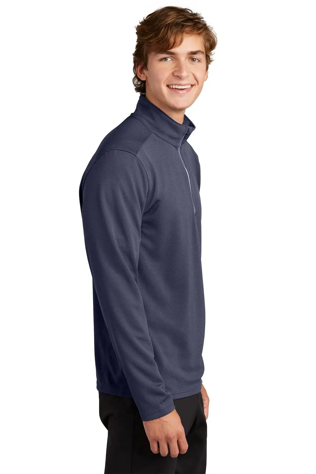 San Mar Texture 1/4 Zip Pullover  Moisture-Wicking & Versatile Layering