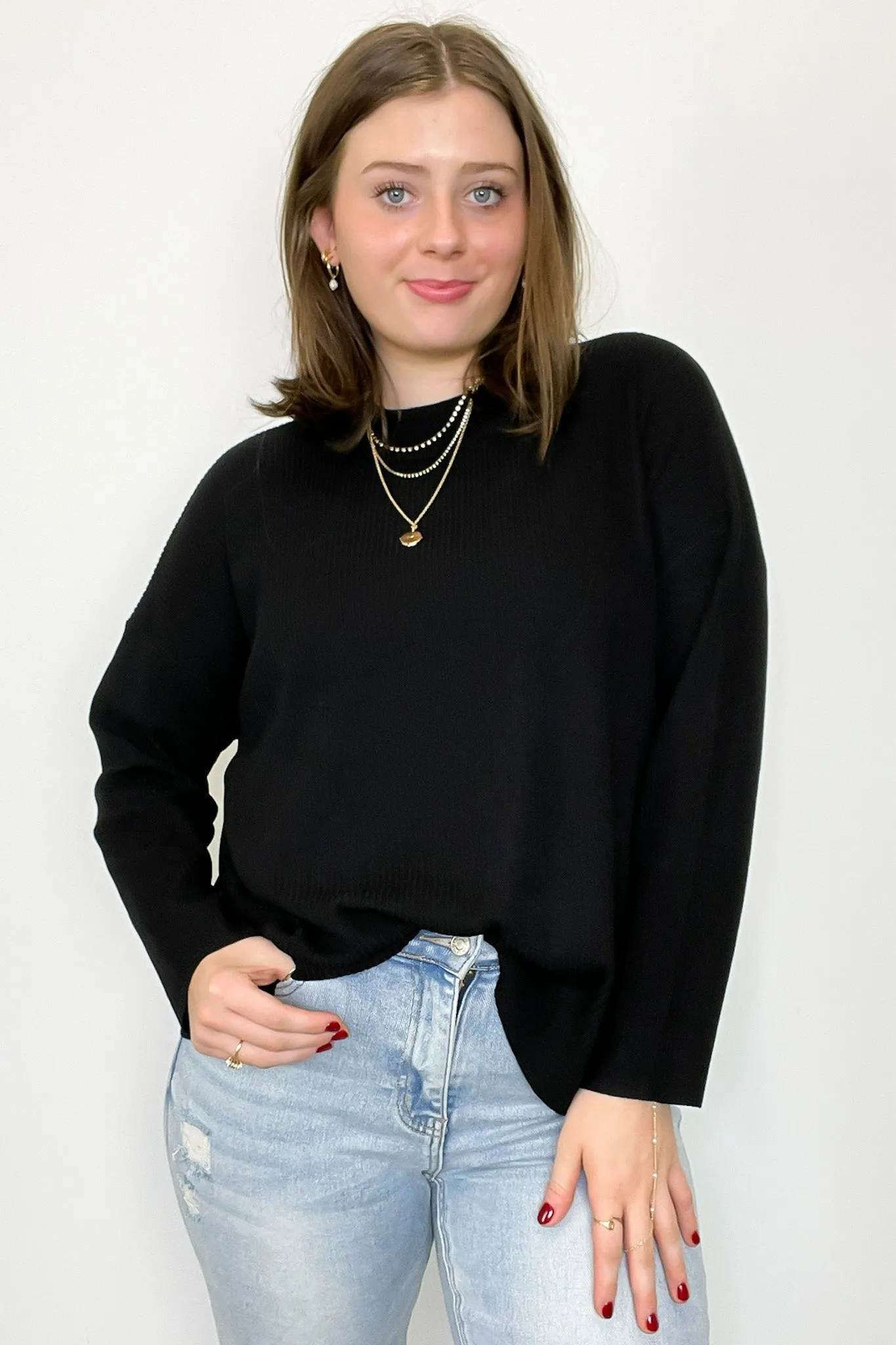 Soft Focus Mock Neck Sweater - FINAL SALE