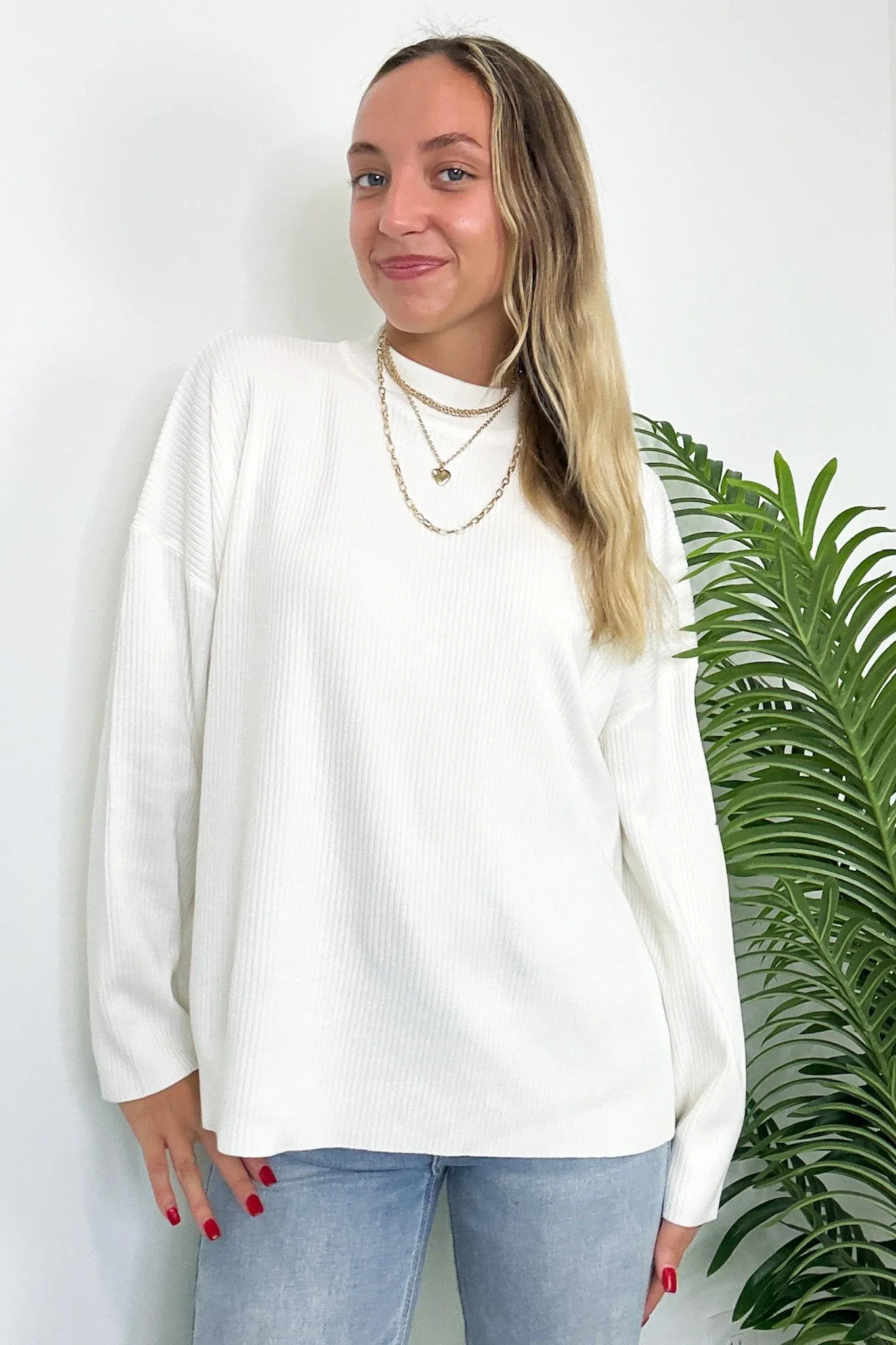 Soft Focus Mock Neck Sweater - FINAL SALE