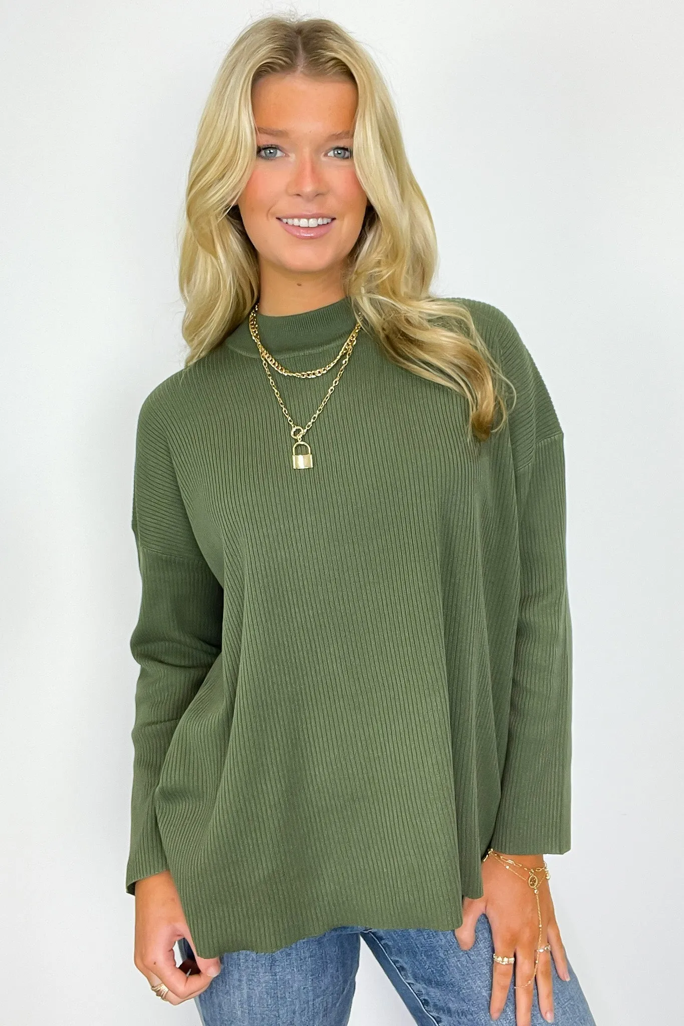 Soft Focus Mock Neck Sweater - FINAL SALE