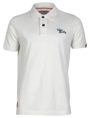 Tokyo Laundry Ezequiel ivory Polo Shirt