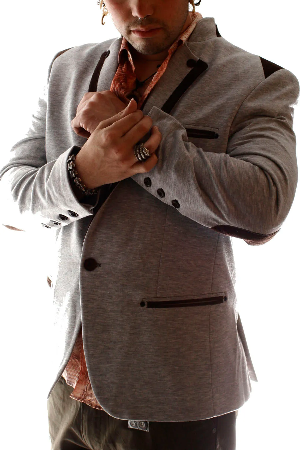 Two Tone Cardigan Blazer