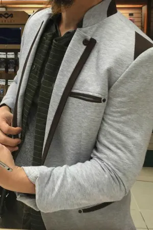 Two Tone Cardigan Blazer