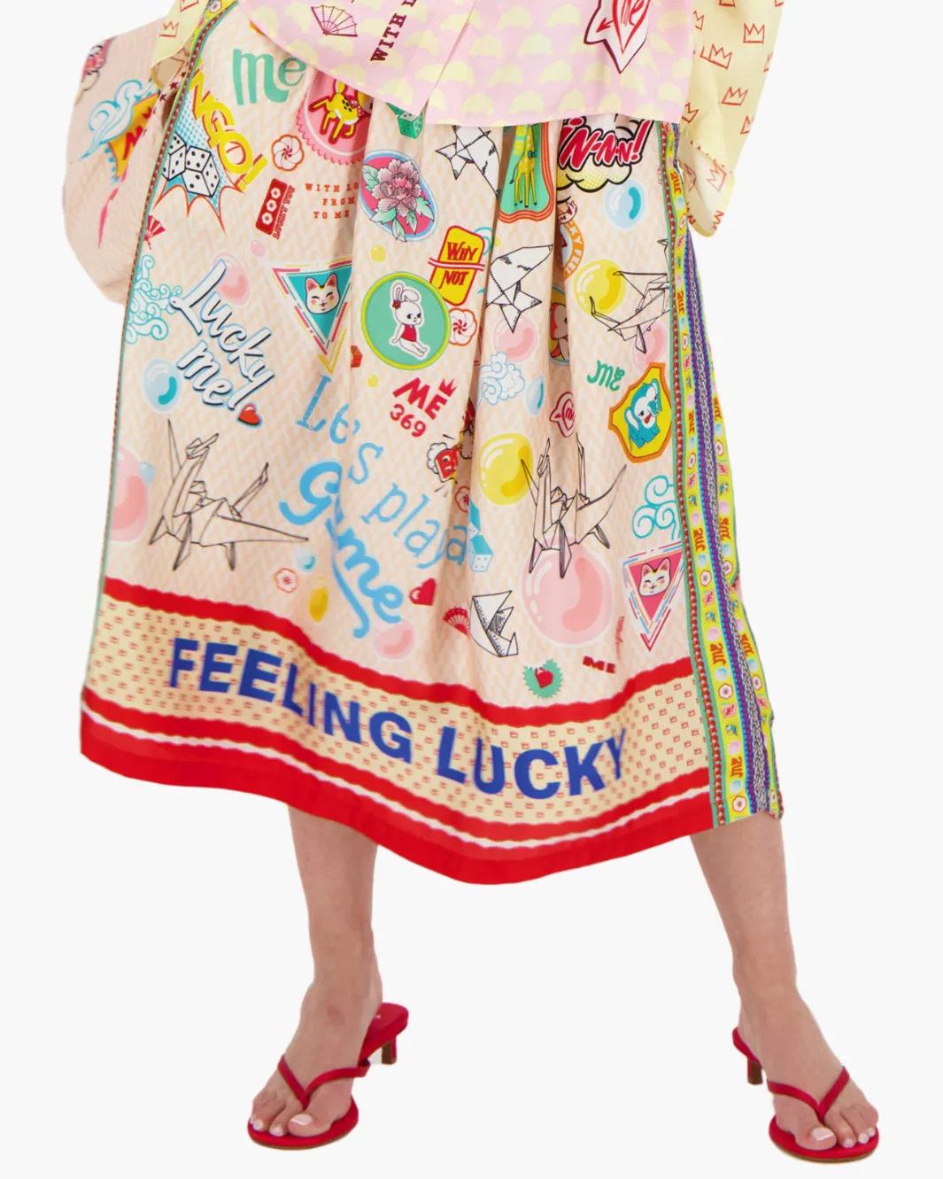 VANESSA MIDI SKIRT IN LUCKY ME