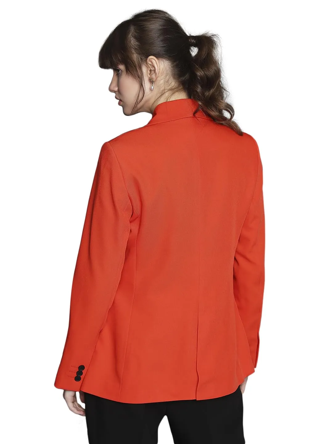 VERO MODA Women's Regular Blazer (10306955-Red Alert_Red