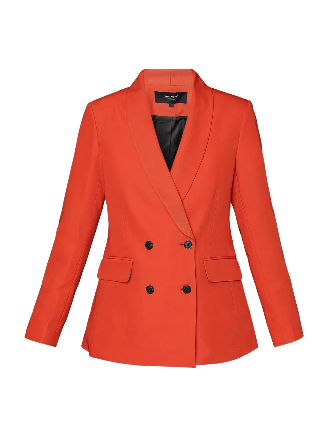 VERO MODA Women's Regular Blazer (10306955-Red Alert_Red