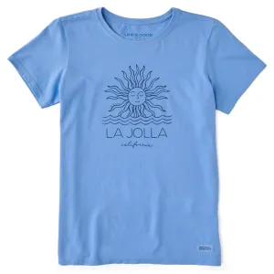 Women's La Jolla Simple Sunny Smile Short Sleeve Crusher-LITE Tee