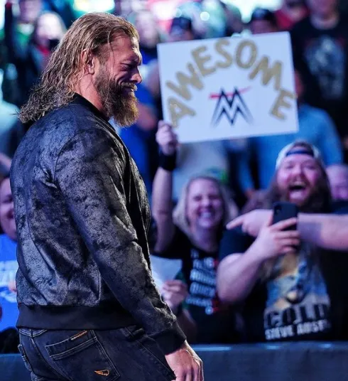 WWE Edge Returns Monday Night RAW 2022 Stylish Leather Jacket by TJS